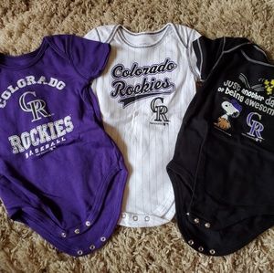 18M Colorado Rockies Onesies